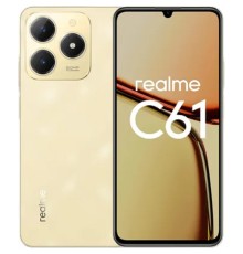 Смартфон Realme RMX3930 C61 128Gb 8Gb блестящий золотой моноблок 3G 4G 6.67" 720x1600 Android 13 50Mpix 802.11 a/b/g/n/ac NFC GPS GSM900/1800 GSM1900 TouchSc