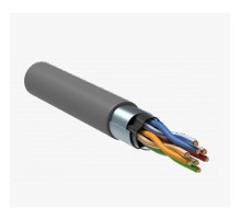 Кабель витая пара Bion BCL-F5480-181 F/UTP, кат.5e, 4x2x0,48 мм AWG 24, медь, одножильный, PVC, для внутренней  прокладки, 305м, серый