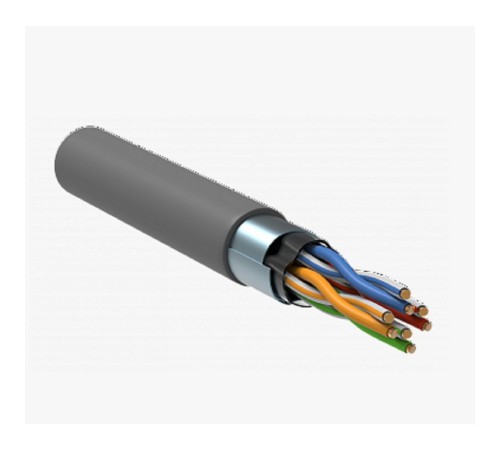 Кабель витая пара Bion BCL-F5480-181 F/UTP, кат.5e, 4x2x0,48 мм AWG 24, медь, одножильный, PVC, для внутренней  прокладки, 305м, серый