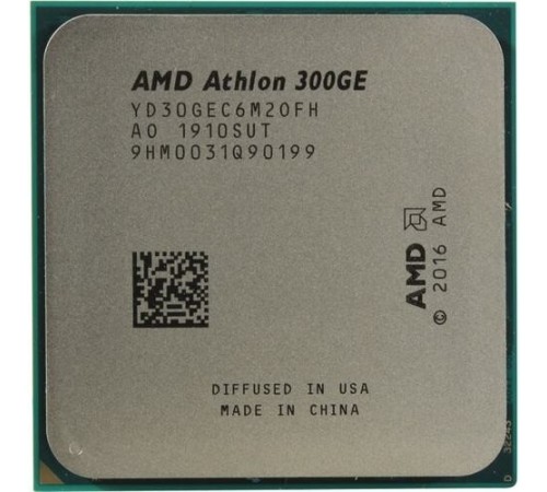 CPU AMD Athlon 300 PRO 300GE OEM (YD300BC6M2OFH) {(3.4GHz,5MB,35W,AM4) tray, with Radeon Vega Graphics}