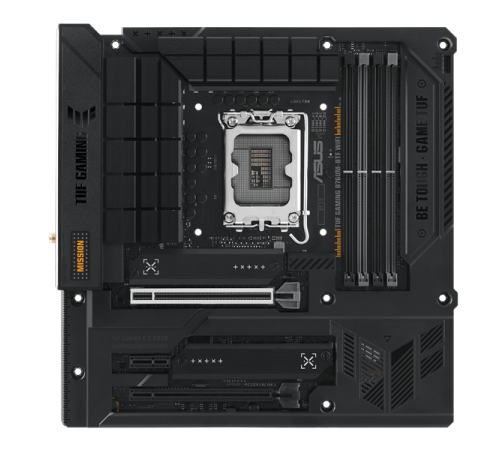 Материнская плата ASUS TUF GAMING B760M-BTF WIFI, LGA1700, B760, 4*DDR5, 4*SATA, 3*M.2, 5*USB 3.2, 4*USB 2.0, Type-C, 2*PCIx16, 1*PCIx1, DP+HDMI, mATX; 90MB1G50-M0EAY0 (TUF GAMING B760M-BTF WIFI)