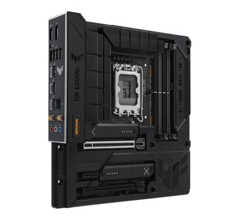 Материнская плата ASUS TUF GAMING B760M-BTF WIFI, LGA1700, B760, 4*DDR5, 4*SATA, 3*M.2, 5*USB 3.2, 4*USB 2.0, Type-C, 2*PCIx16, 1*PCIx1, DP+HDMI, mATX; 90MB1G50-M0EAY0 (TUF GAMING B760M-BTF WIFI)