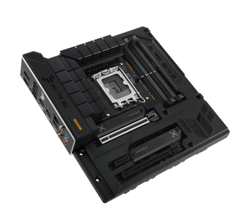 Материнская плата ASUS TUF GAMING B760M-BTF WIFI, LGA1700, B760, 4*DDR5, 4*SATA, 3*M.2, 5*USB 3.2, 4*USB 2.0, Type-C, 2*PCIx16, 1*PCIx1, DP+HDMI, mATX; 90MB1G50-M0EAY0 (TUF GAMING B760M-BTF WIFI)
