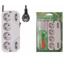 Сетевой фильтр Most СRG 2м (6 розеток) белый (коробка)