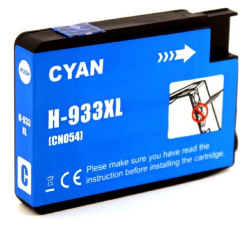 Струйный картридж NV Print 933XLC (NV-CN054AE) Cyan для HP Officejet 6100, 6600, 6700, 7110, 7510, 7610, 7612 (825 стр) совместимый