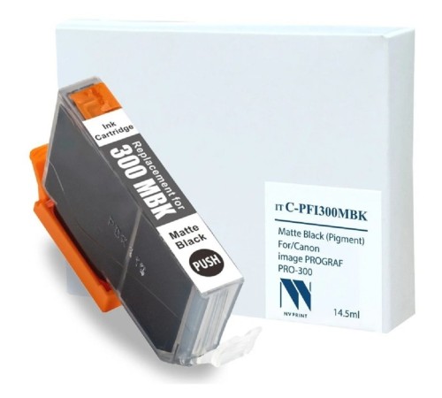 Струйный картридж NV Print C-PFI300 MBK для Canon imagePROGRAF PRO-300