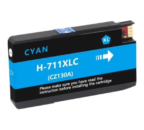 Струйный картридж NV Print 711 (NV-CZ130A) Cyan для HP Designjet T120/T520 (27 мл)