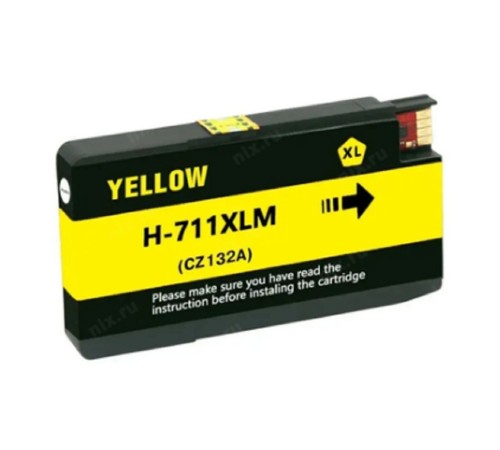 Струйный картридж NV Print 711 (NV-CZ132A) Yellow для HP Designjet T120/T520 (27 мл)