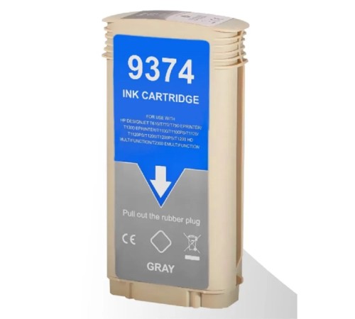 Струйный картридж NV Print 72 (NV-C9374A) Gray для HP DesignJet T1100, T1120, T1200, T1300,  T610, T620, T770, T790, T2300, T795 (130 мл)