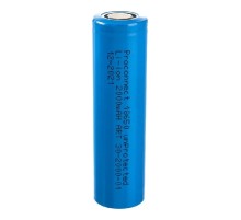 PROconnect (30-2000-01) Аккумулятор Li-ion 18650, 3,7В, 2000мАч, без платы защиты, плоский контакт, 1 шт, пакет