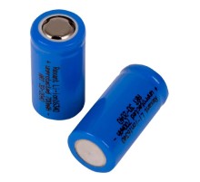 Rexant (30-2040) Аккумулятор Li-ion 16340, 3,7В, 700мАч, без платы защиты, плоский контакт, 10 шт, коробка