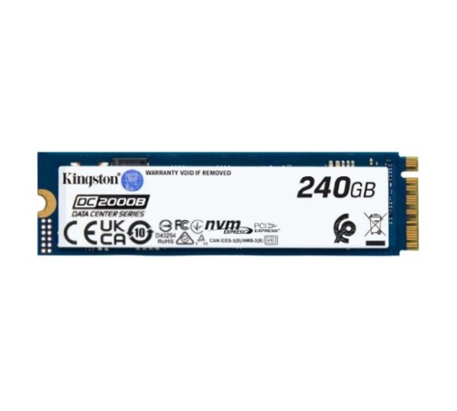 Твердотельный накопитель SSD Kingston SEDC2000BM8/240G M.2 2280 240GB DC2000B Enterprise SSD PCIe Gen4x4