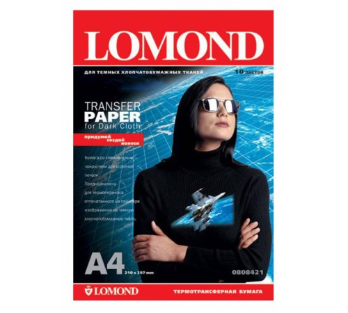 Термотрансфер Lomond 0808421 A4/140г/м2/10л./белый для темных тканей Термотрансфер Lomond 0808421 A4/140г/м2/10л./белый для темных тканей