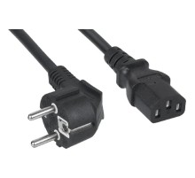 Cabeus PC-186-VDE-1.0-3M Кабель питания компьютера (Schuko+C13) (3x1.0), 3 м