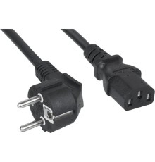 Cabeus PC-186-VDE-1.0-3M Кабель питания компьютера (Schuko+C13) (3x1.0), 3 м