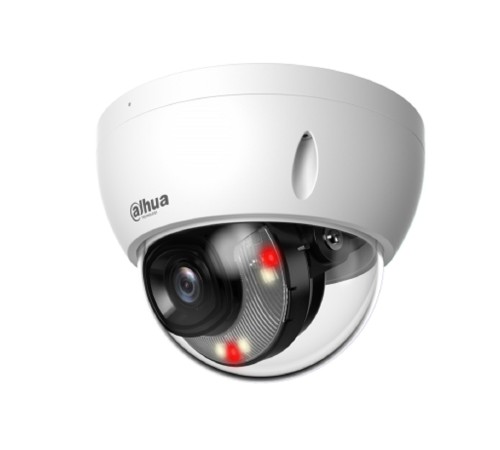 DAHUA DH-IPC-HDBW2849EP-S-IL-0280B Уличная купольная IP-видеокамера с ИИ 8Мп, 1/2.7” CMOS, объектив 2.8мм, видеоаналитика, Ик до 30м, LED до 30м, P67, IK10