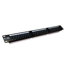 Патч-панель Lanmaster TWT-PP24UTP 19" 1U 24xRJ45 кат.5e UTP