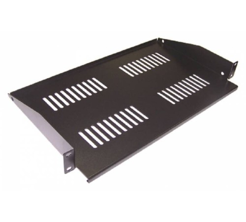 Полка стационарная Lanmaster TWT-CB-SF350-2U/60 2U нагр.:60кг. 19" 350мм черный (упак.:1шт)