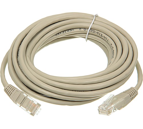 Патч-корд Lanmaster TWT-45-45-5.0-GY UTP cat5E molded 5м серый RJ-45 (m)-RJ-45 (m)