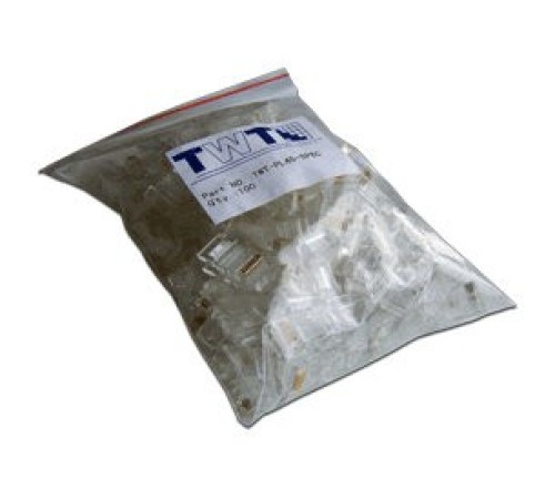 Коннектор медный Lanmaster TWT-PL45-8P8C UTP RJ45 кат.5e (упак.:100шт) Коннектор медный Lanmaster TWT-PL45-8P8C UTP RJ45 кат.5e (упак.:100шт)
