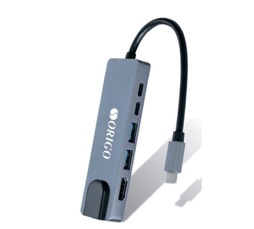 ORIGO OU3340NPD/A1A Док-станция USB-C 6-в-1 2xUSB 3.0, USB-C/PD 3.0, USB-C, HDMI, Gigabit LAN