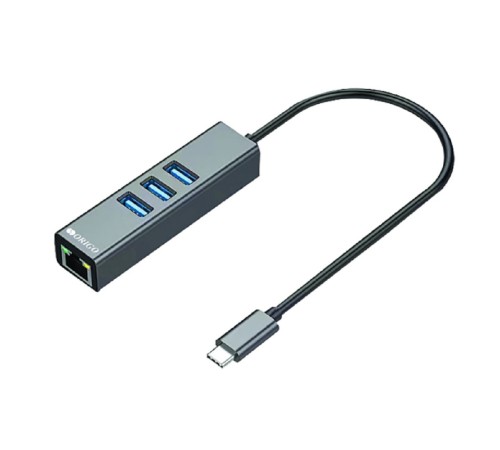 ORIGO OU330N/A1A Сетевой адаптер USB-C/Gigabit Ethernet с 3 портами USB 3.0