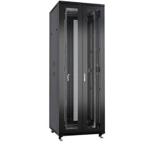 Cabeus ND-05C-42U80/120-BK Шкаф монтажный телекоммуникационный 19" напольный для распределительного и серверного оборудования 42U 800x1200x2055mm (ШхГхВ) передняя и задняя двойные перфорированные двер
