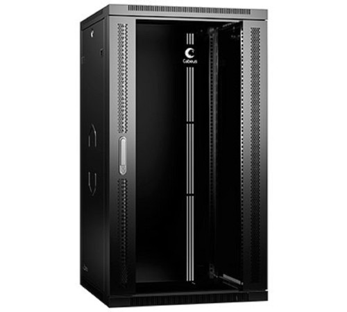Cabeus SH-05F-22U60/60-R-BK Шкаф телекоммуникационный настенный разобранный 19" 22U 600x600x1082mm (ШхГхВ) дверь стекло, цвет черный (RAL 9004) Cabeus SH-05F-22U60/60-R-BK Шкаф телекоммуникационный настенный разобранный 19" 22U 600x600x1082mm (ШхГхВ) дверь стекло, цвет черный (RAL 9004)