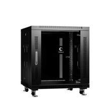 CABEUS SH-05C-12U60/80-BK ШКАФ МОНТАЖНЫЙ ТЕЛЕКОММУНИКАЦИОННЫЙ 19" НАПОЛЬНЫЙ ДЛЯ РАСПРЕДЕЛИТЕЛЬНОГО И СЕРВЕРНОГО ОБОРУДОВАНИЯ 12U 600X800X730MM (ШХГХВ) ПЕРЕДНЯЯ СТЕКЛЯННАЯ И ЗАДНЯЯ СПЛОШНАЯ МЕТАЛЛИЧЕСК