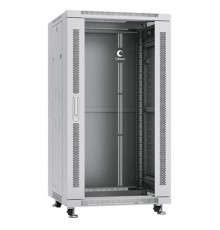 Cabeus SH-05C-22U60/60 Шкаф монтажный телекоммуникационный 19" напольный для распределительного и серверного оборудования 22U 600x600x1166mm (ШхГхВ) передняя стеклянная и задняя сплошная металлическая