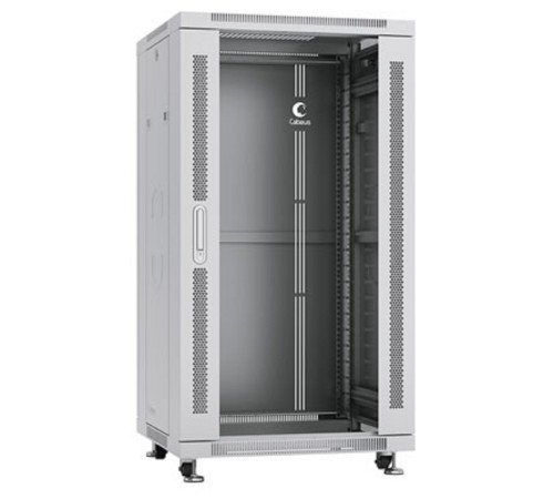 Cabeus SH-05C-22U60/60 Шкаф монтажный телекоммуникационный 19" напольный для распределительного и серверного оборудования 22U 600x600x1166mm (ШхГхВ) передняя стеклянная и задняя сплошная металлическая Cabeus SH-05C-22U60/60 Шкаф монтажный телекоммуникационный 19" напольный для распределительного и серверного оборудования 22U 600x600x1166mm (ШхГхВ) передняя стеклянная и задняя сплошная металлическая
