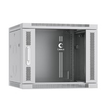 CABEUS SH-05F-9U60/35 ШКАФ ТЕЛЕКОММУНИКАЦИОННЫЙ НАСТЕННЫЙ 19" 9U 600X350X501MM (ШХГХВ) ДВЕРЬ СТЕКЛО