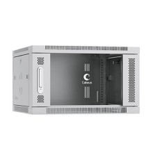 Cabeus SH-05F-6U60/35 Шкаф телекоммуникационный настенный 19" 6U 600x350x368mm (ШхГхВ) дверь стекло, цвет серый (RAL 7035)
