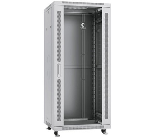 Cabeus SH-05C-27U60/60 Шкаф монтажный телекоммуникационный 19" напольный для распределительного и серверного оборудования 27U 600x600x1388mm (ШхГхВ) передняя стеклянная и задняя сплошная металлическая Cabeus SH-05C-27U60/60 Шкаф монтажный телекоммуникационный 19" напольный для распределительного и серверного оборудования 27U 600x600x1388mm (ШхГхВ) передняя стеклянная и задняя сплошная металлическая
