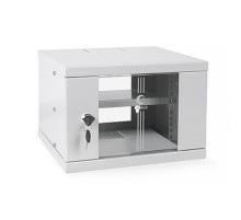 Cabeus WSC-4U Шкаф телекоммуникационный настенный 10" 4U 326x300x225mm (ШхГхВ) дверь стекло