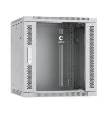 Cabeus SH-05F-12U60/45-R Шкаф телекоммуникационный настенный разобранный 19" 12U 600x450x635mm (ШхГхВ) дверь стекло, цвет серый (RAL 7035)