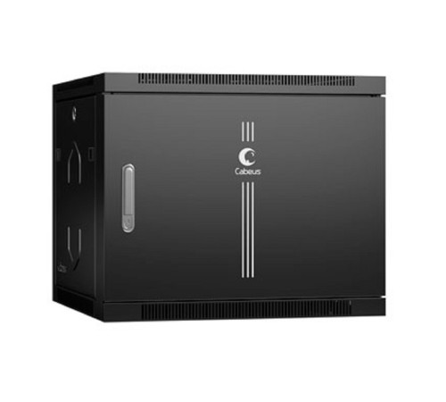 Cabeus SH-05F-9U60/45m-BK Шкаф телекоммуникационный настенный 19" 9U 600x450x501mm (ШхГхВ) дверь металл, цвет черный (RAL 9004) Cabeus SH-05F-9U60/45m-BK Шкаф телекоммуникационный настенный 19" 9U 600x450x501mm (ШхГхВ) дверь металл, цвет черный (RAL 9004)