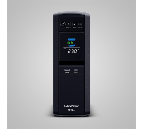 Источник бесперебойного питания Cyberpower CP1600EPFCLCD Line-Interactive 1600VA/100W USB/RS-232/RJ11/45 (6 EURO) (CP1600EPFCLCD)