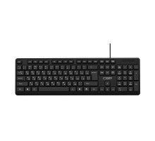 CBR KB 111 Black USB, Клавиатура 104 кл., офисн.,поверхность под карбон, длина кабеля 1,5 м