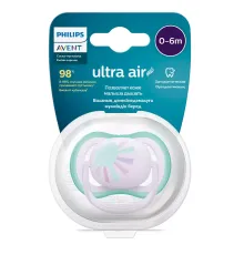 Пустышка ultra air, солнышко, 0-6 мес., 1 шт. Philips Пустышка ultra air, солнышко, 0-6 мес., 1 шт. (SCF086/04)