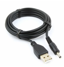 Gembird CC-USB-AMP35-6-N Кабель USB2.0 Cablexpert AM/DC 3.5мм (для хабов), медь, экран, 1.8м, черный, пакет