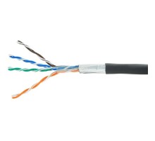 Cablexpert [FPC-5051E-4-CU-OUT/100] Кабель Cablexpert (Р) FTP outdoor 4x2x0.51, медный, кат.5e, однож., 100м, box, черный