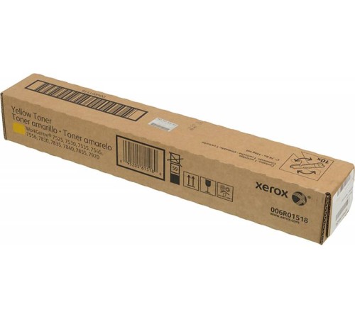 Картридж лазерный Xerox 006R01518 желтый (15000стр.) для Xerox WC7545/7556
