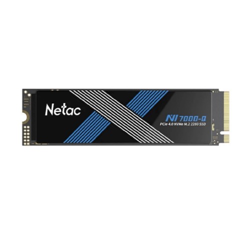 Твердотельный накопитель Netac NV7000Q 1Tb [NT01NV7000Q-1T0-E4X] M.2 2280, PCI-E 4.0 x4, 3D NAND, 7100/6200MBs, NVMe 1.4, 640TBW, с радиатором
