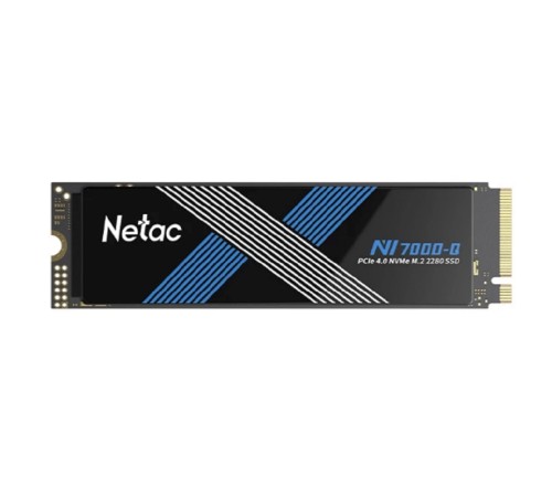 Твердотельный накопитель Netac NV7000Q 2Tb [NT01NV7000Q-2T0-E4X] M.2 2280, PCI-E 4.0 x4, 3D NAND, 7100/6200MBs, NVMe 1.4, 1280TBW, с радиатором