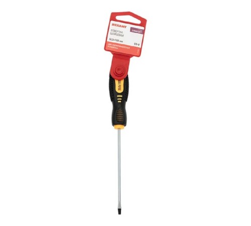 Rexant (12-6421) Отвертка шлицевая SL3x100mm, двухкомпонентная рукоятка