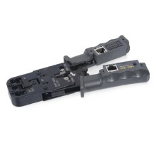 Cabeus HT-2010NT (HT-022) Инструмент обжимной 3 в 1 для RJ-45, RJ-11/12 с тестером для витой пары