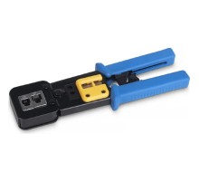 Cabeus HT-376Z Инструмент обжимной для коннекторов быстрой установки RJ-45 (8р8с), RJ-11/12 (6р6с, 6р4с, 6р2с), профессиональный, с храповым механизмом
