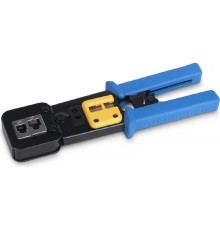 Cabeus HT-376Z Инструмент обжимной для коннекторов быстрой установки RJ-45 (8р8с), RJ-11/12 (6р6с, 6р4с, 6р2с), профессиональный, с храповым механизмом