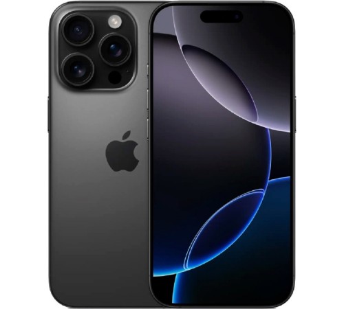 Смартфон Apple iPhone 16 Pro 128Gb Black Titanium 1Sim+1eSim (MYND3QN/A)